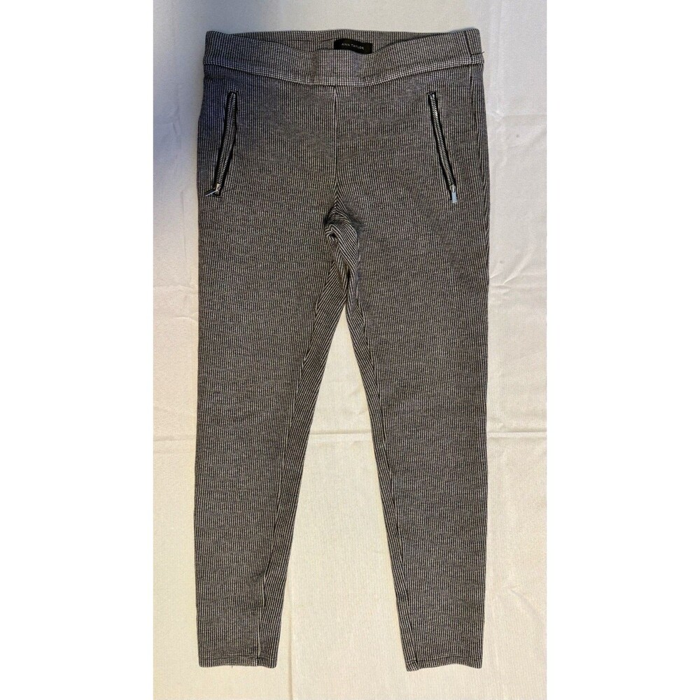 Ann Taylor Houndstooth High Waist Leggings Women's Size Small w/ pockets